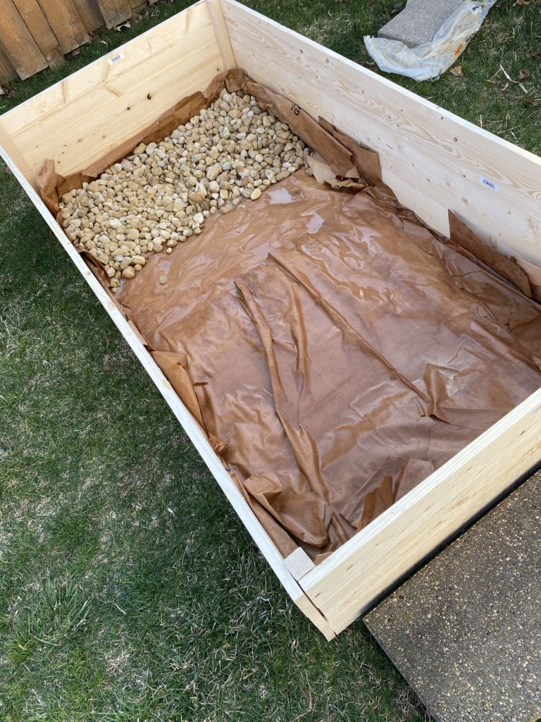 how to build a raised bed garden rocks